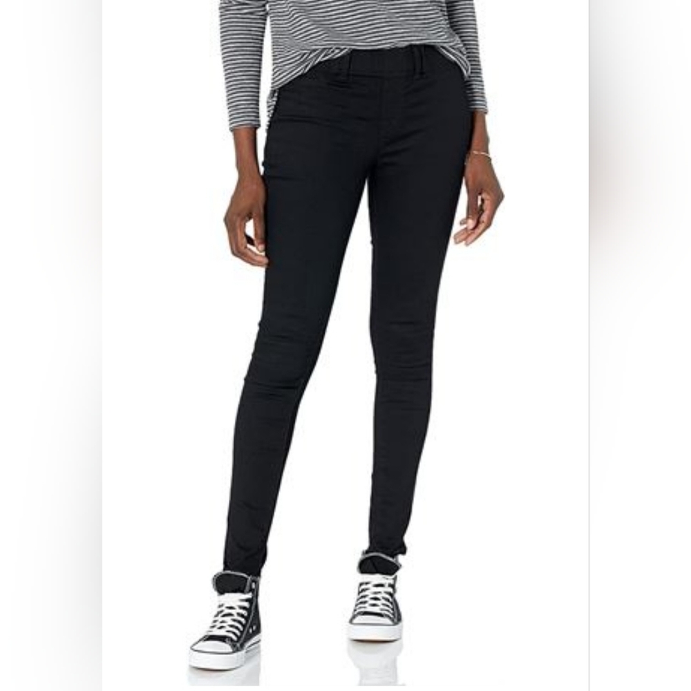 US 4 Long Goodthreads Women's Pull-on Jean, Black
